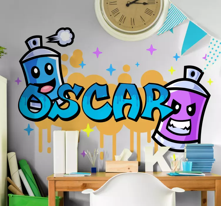 Urban Sticker Bunte graffiti - TenStickers