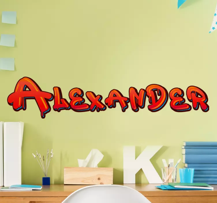 Urban Sticker Rotes graffiti - TenStickers