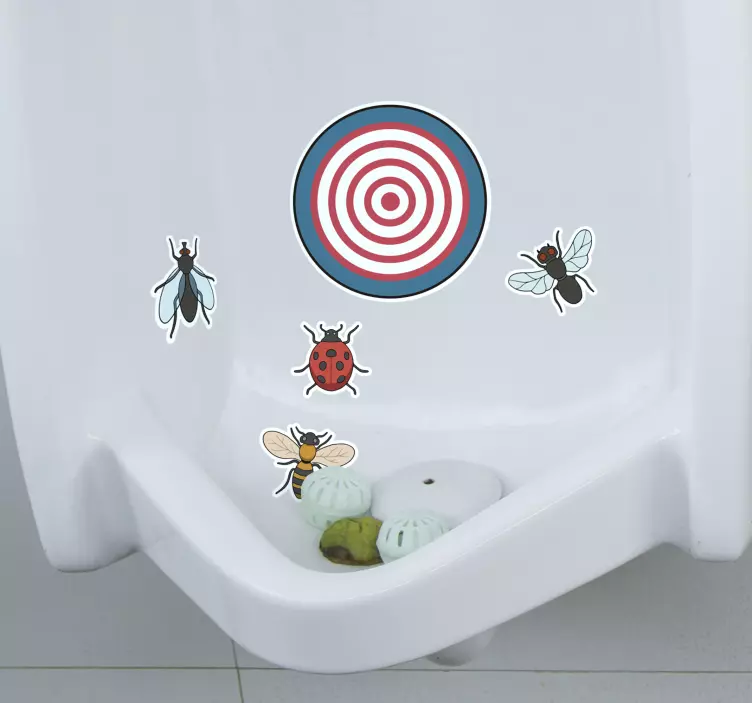 Wandtattoo Badezimmer Urinal Zielschreibe - TenStickers