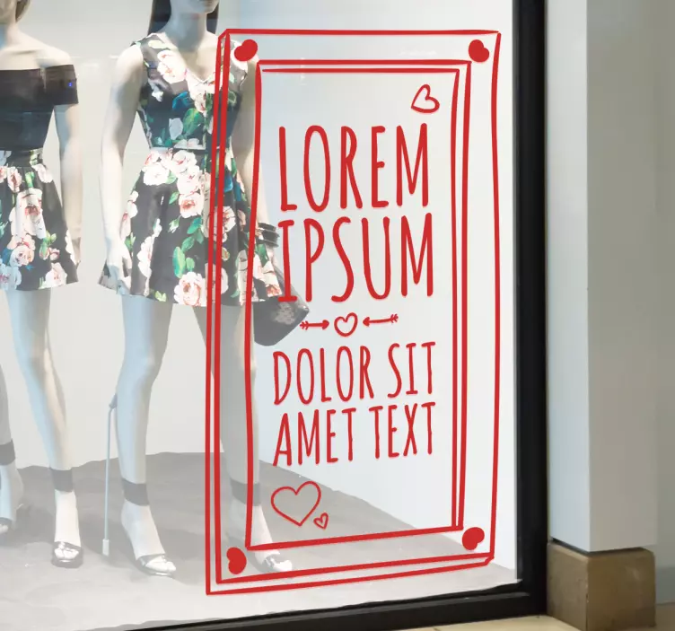 Valentinstag Plakat Aufkleber - TenStickers