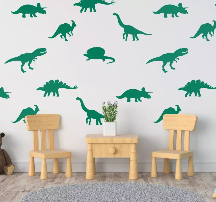 Wandtattoo Tiere verschiedene dinosaurier - TenStickers