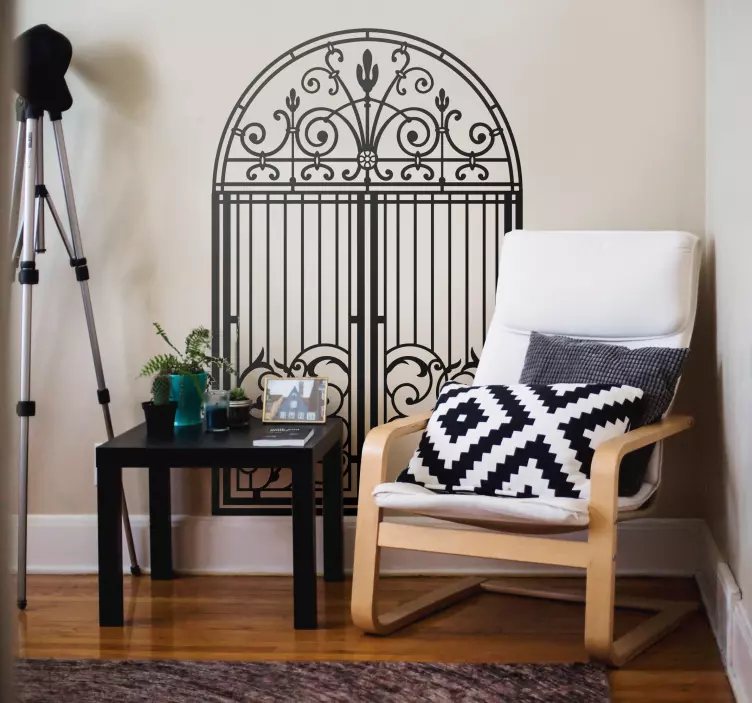 Vintage Aufkleber Gotischer Bogen - TenStickers