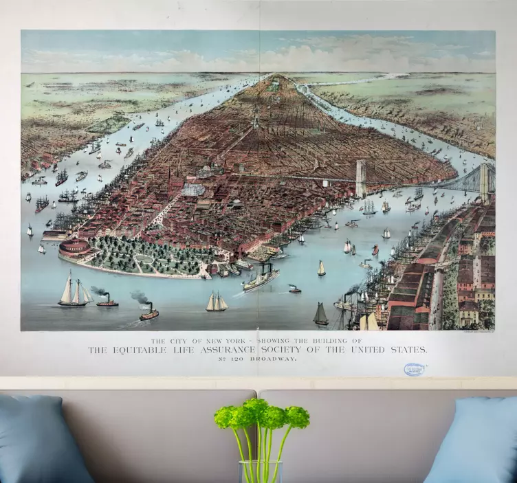 Vintage New York Aufkleber - TenStickers