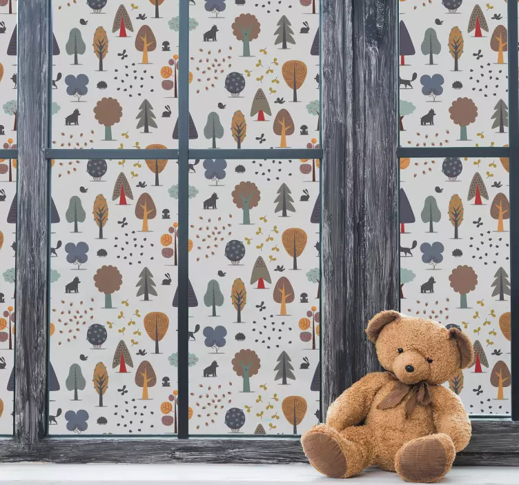 Fensteraufkleber winterliches Muster - TenStickers