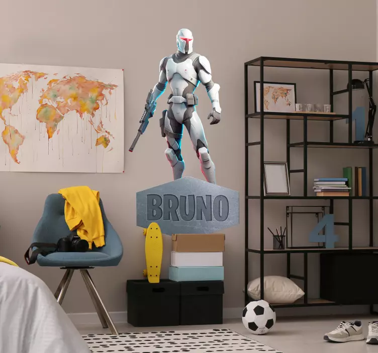 Wandtattoo Videospiel Cyberkrieger - TenStickers