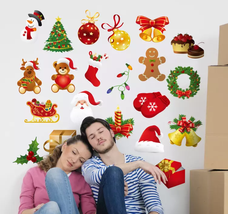 Wandsticker Weihnachtsmotive - TenStickers