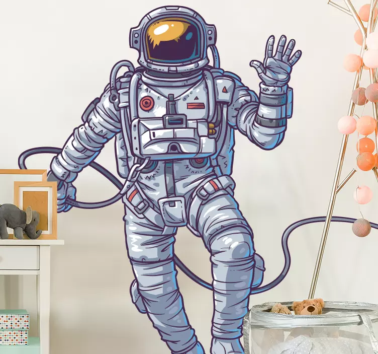 Wandtattoo Astronaut Zeichnung - TenStickers