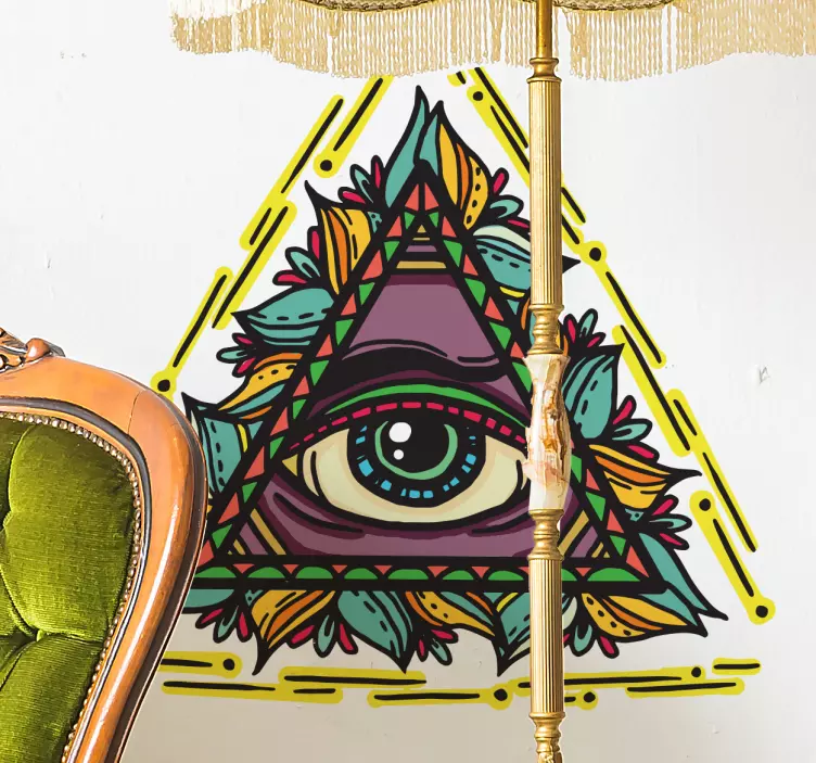 Wandtattoo Auge im Tattoostil - TenStickers