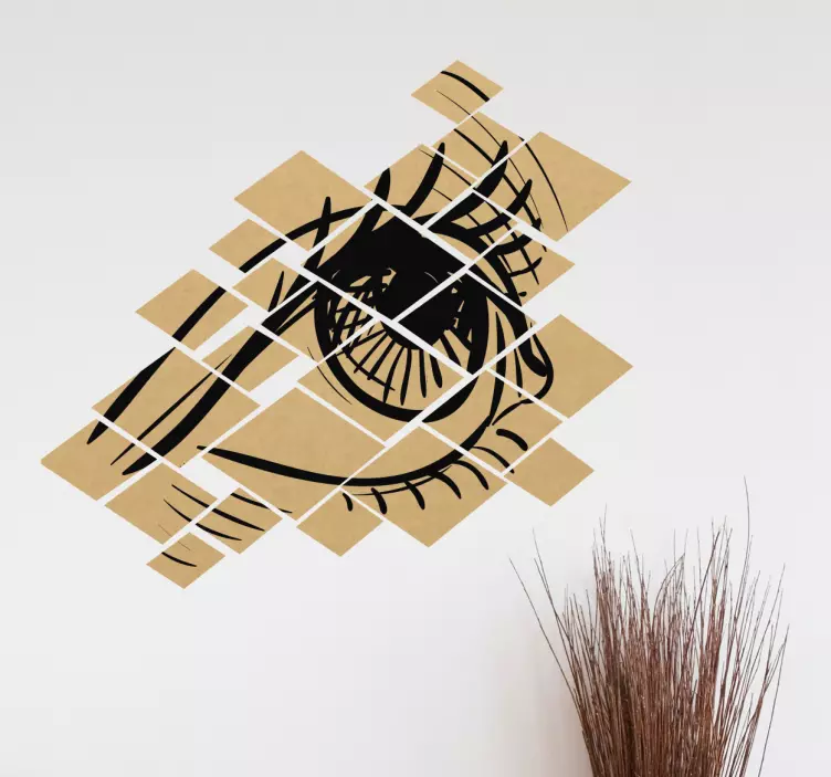Wandtattoo Augen Fragmente - TenStickers