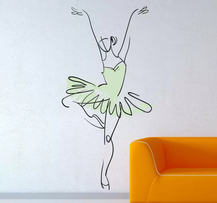 Wandtattoo Ballerina - TenStickers