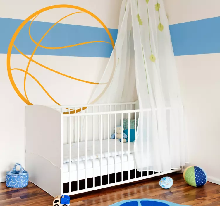 Wandtattoo Basketball Umriss - TenStickers