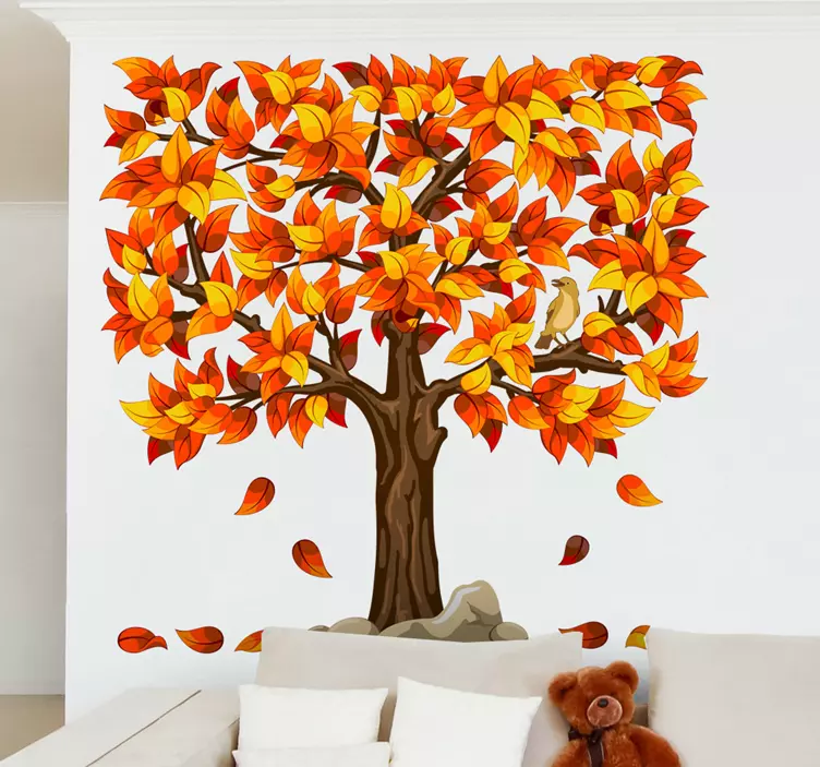 Wandtattoo Baum Herbst - TenStickers