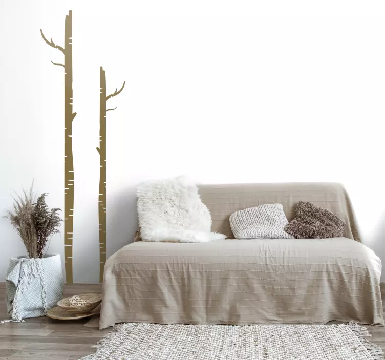 Wandtattoo Baum mit kargem Baumstamm - TenStickers