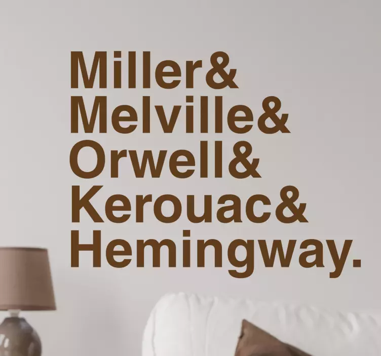 Wandtattoo berühmte Autoren - TenStickers