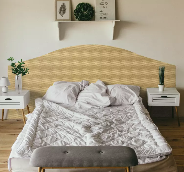 Wandtattoo Bett Korbgeflächt - TenStickers