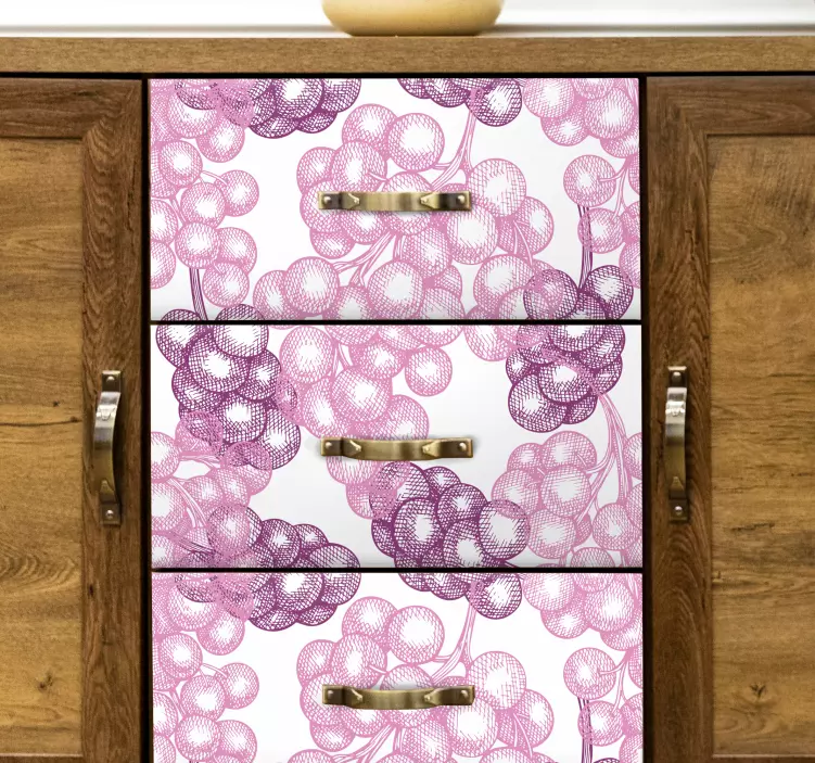 Wandtattoo Blumen elegantes weinrebenmuster - TenStickers