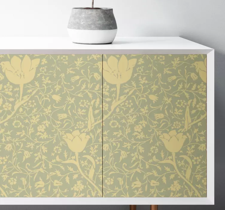 Wandtattoo Blumen florales elegantes motiv - TenStickers