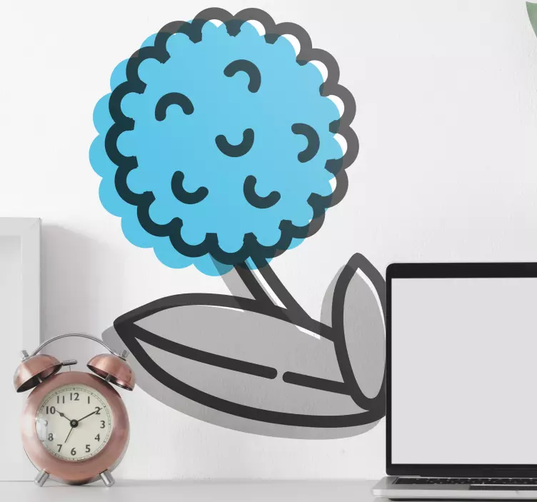 Wandtattoo blumen verspieltes blumenmotiv - TenStickers