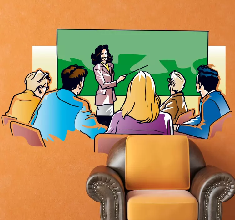 Wandtattoo Büro Meeting - TenStickers