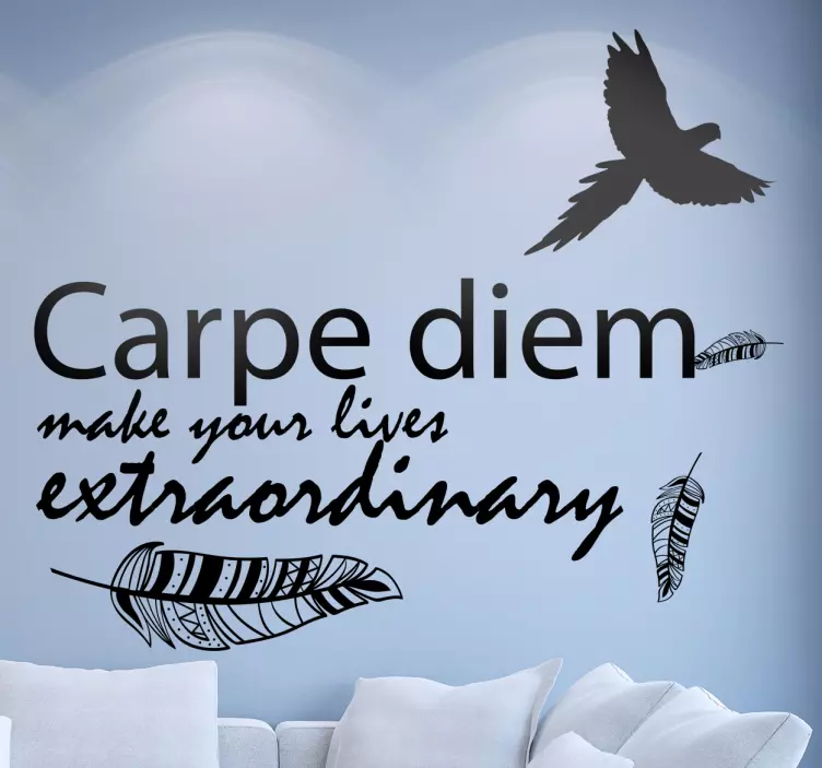 Wandtattoo Carpe Diem Extraordinary - TenStickers