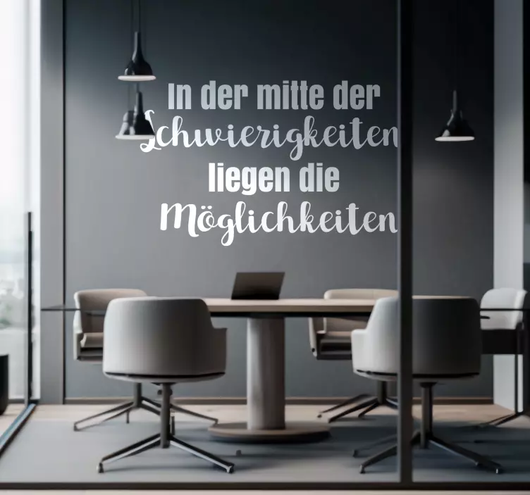 Wandtattoo "Chancen sind überall um uns herum" - TenStickers