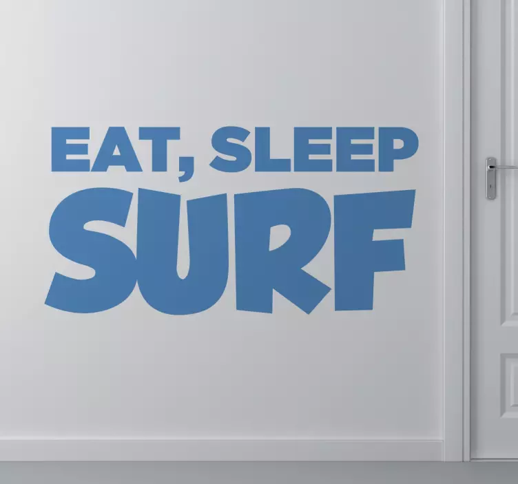 Wandtattoo eat sleep surf - TenStickers