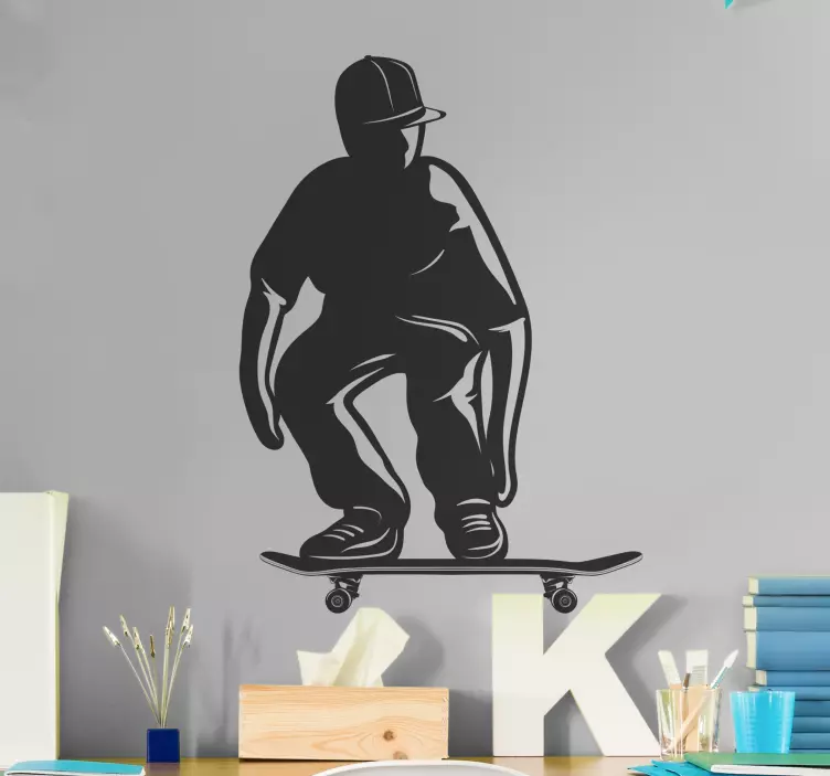 Wandtattoo extremsport skateboarder sprungaktion - TenStickers
