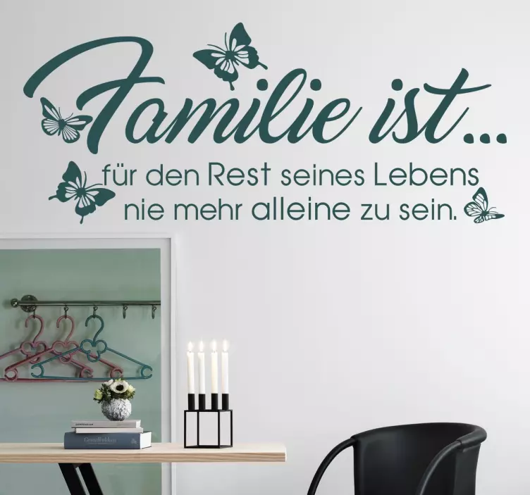Wandtattoo Schlafzimmer Sprüche Familie - TenStickers