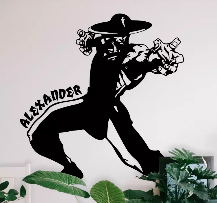 Wandtattoo Figur dynamische actionfigur - TenStickers