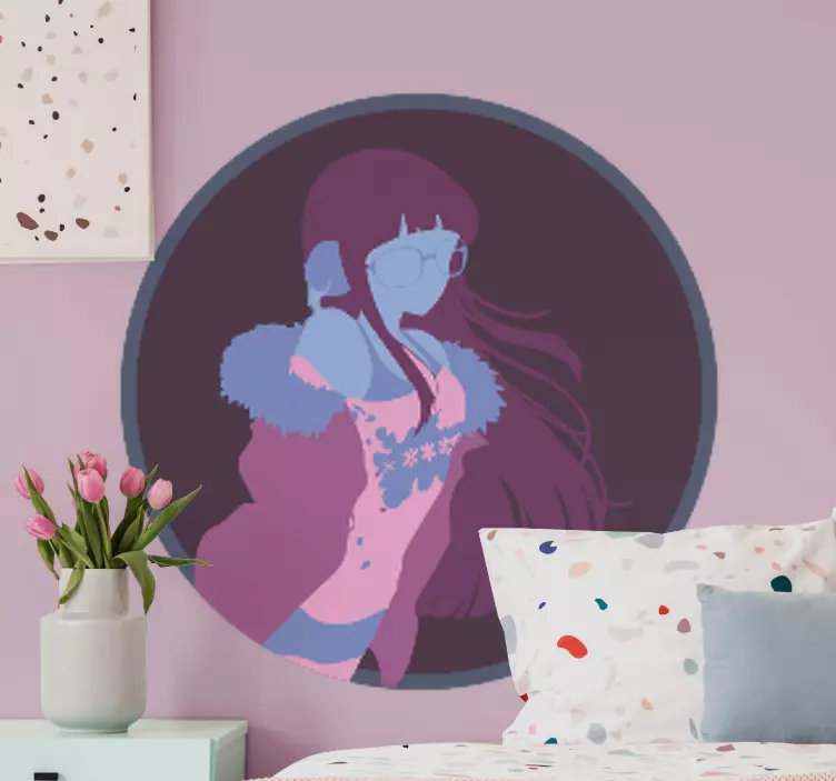 Wandtattoo Figur stilvolles charakterporträt - TenStickers