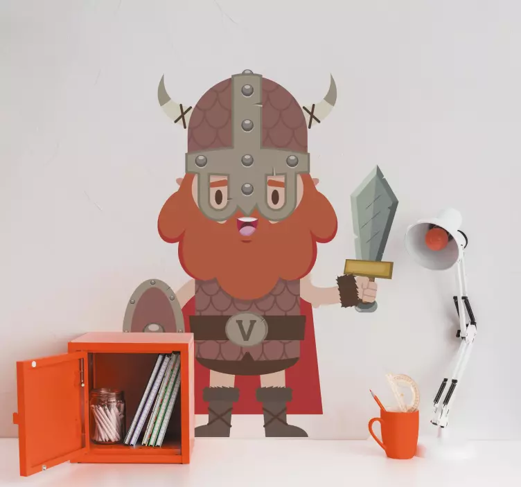 Wandtattoo figur wikinger krieger charakter - TenStickers