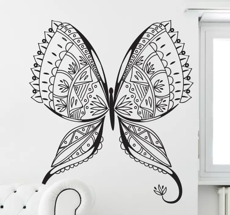 Wandtattoo filigraner Schmetterling - TenStickers