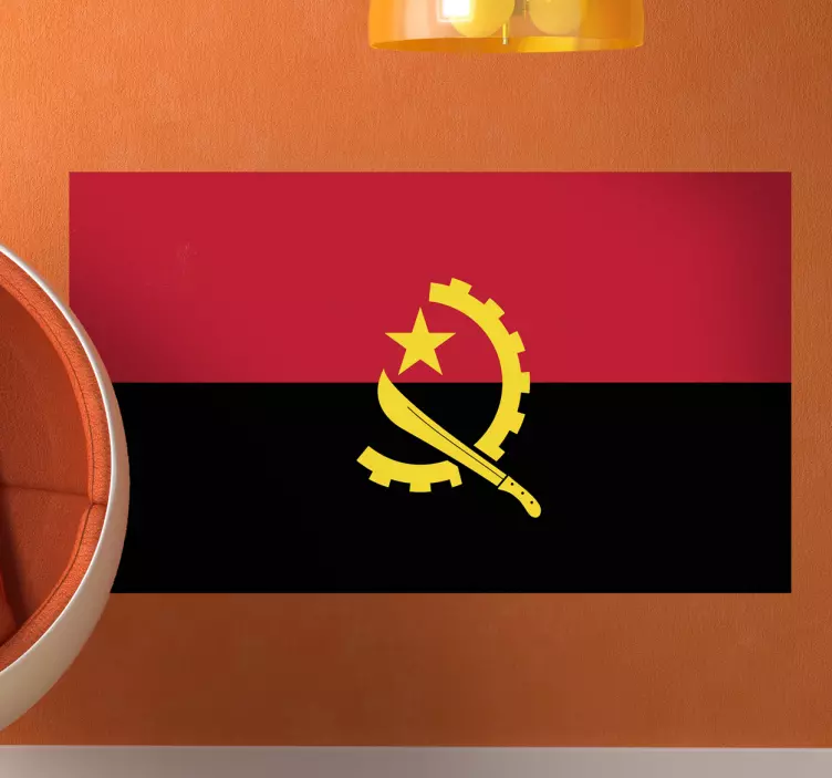 Wandtattoo Flagge Angola - TenStickers