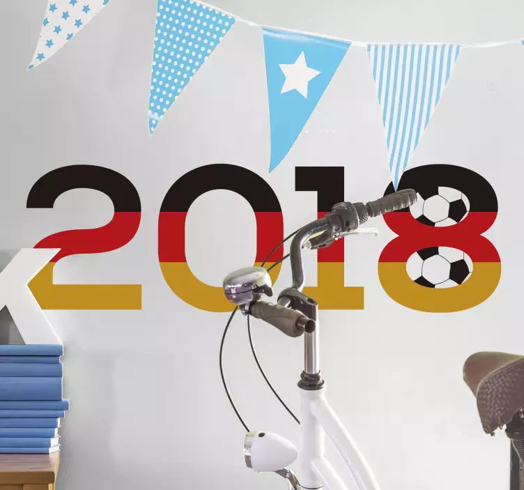 Wandtattoo Fußball WM Deutschland 2018 - TenStickers