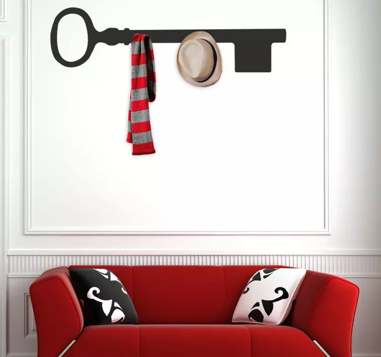 Wandtattoo Gaderobenständer Schlüssel - TenStickers
