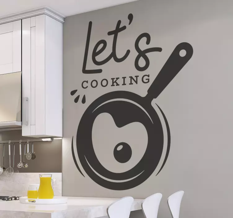 Wandtattoo Gastronomie lass uns kochen - TenStickers