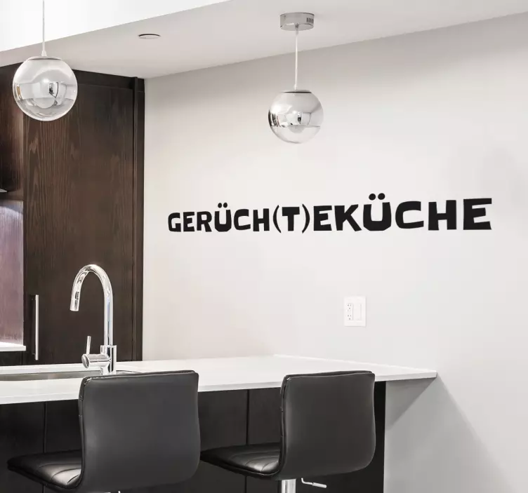 Wandtattoo Gerüchteküche - TenStickers