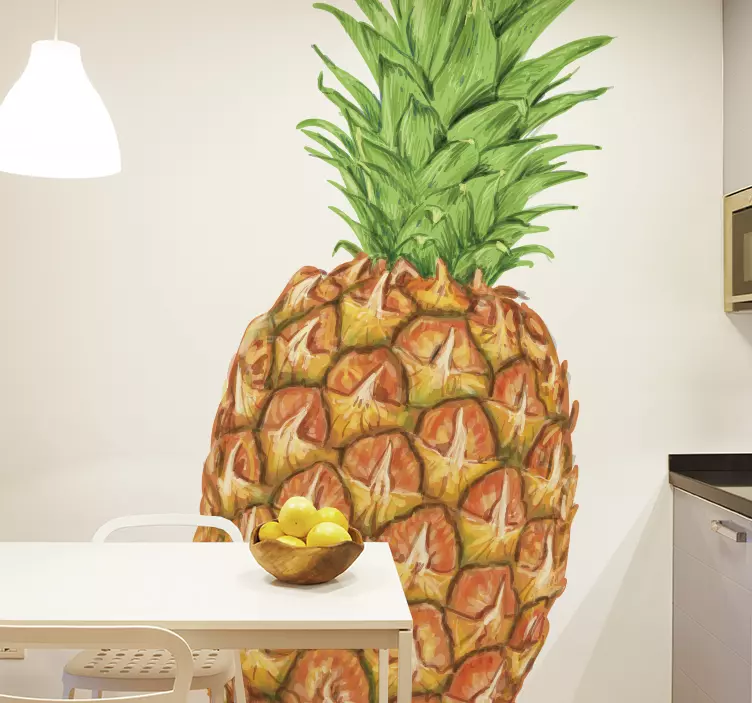 Wandtattoo große Ananas - TenStickers