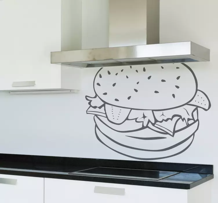 Wandtattoo Hamburger - TenStickers