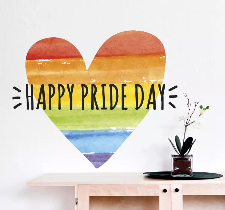 Wandtattoo Happy Pride Day - TenStickers