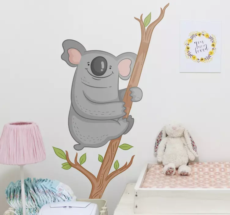 Wandtattoo Haustier süßer koala beim klettern - TenStickers