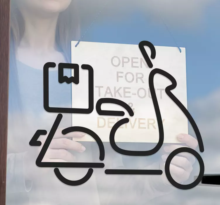 Hotel Aufkleber Italienische pizza lieferung - TenStickers