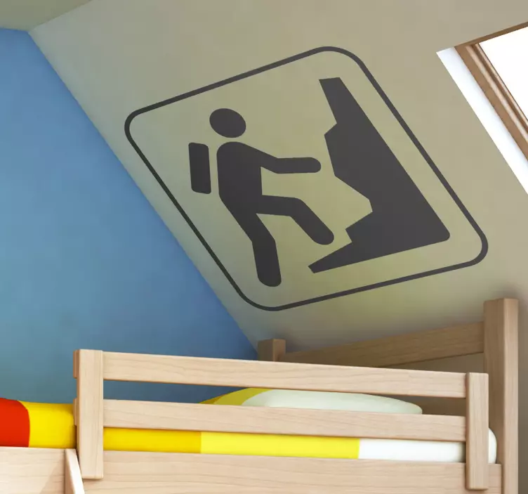 Wandtattoo Icon Bergsteiger - TenStickers