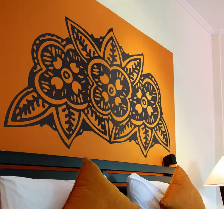 Wandtattoo indische Blumen - TenStickers