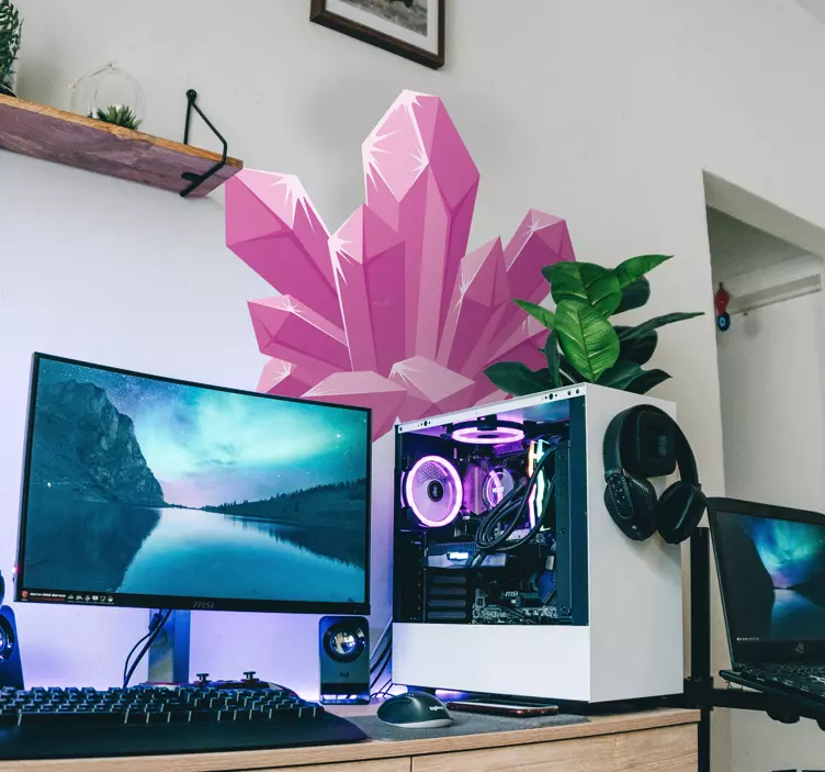 Wandtattoo Kristall Quarz - TenStickers