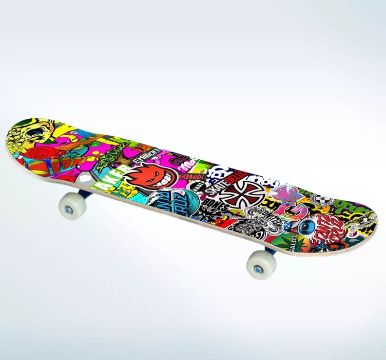 Wandtattoo Skateboard Graffiti - TenStickers