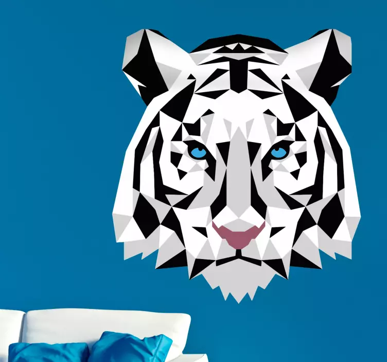 Wandtattoo Jugendzimmer Tiger abstrakt - TenStickers