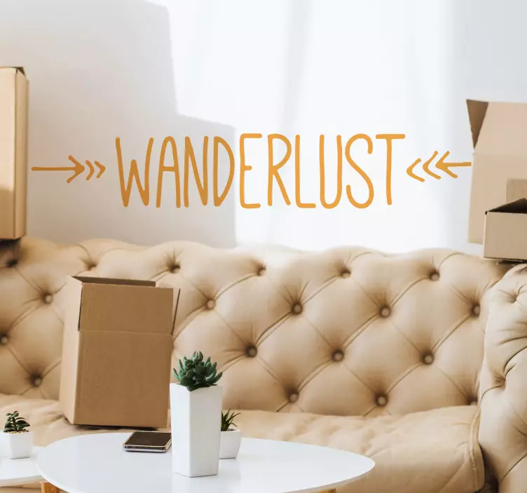 Wandtattoo Jugendzimmer Wanderlust Abenteuer - TenStickers