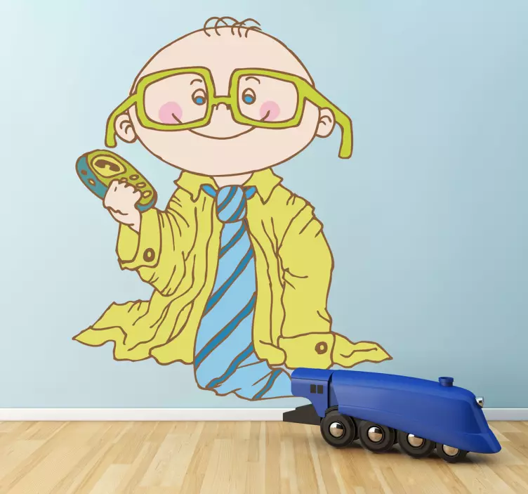 Wandtattoo Kind in Papas Sachen - TenStickers