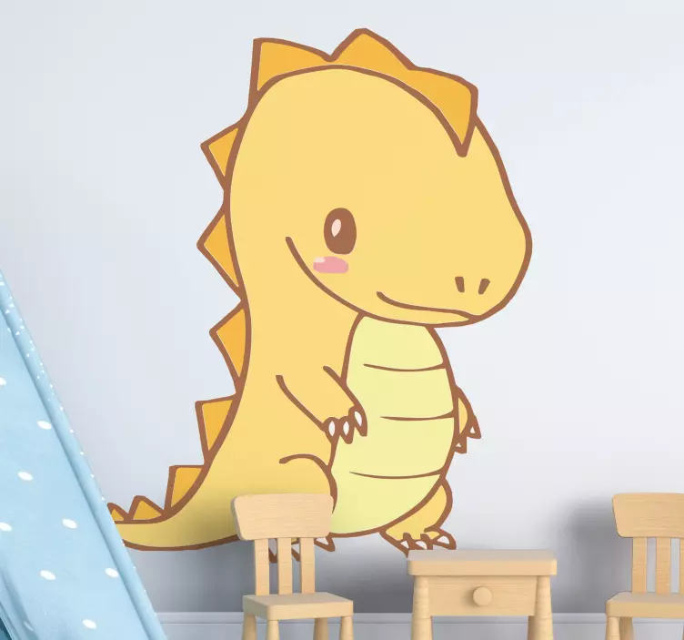 Wandtattoo kinderzimmer charmante dinosaurier skulptur - TenStickers
